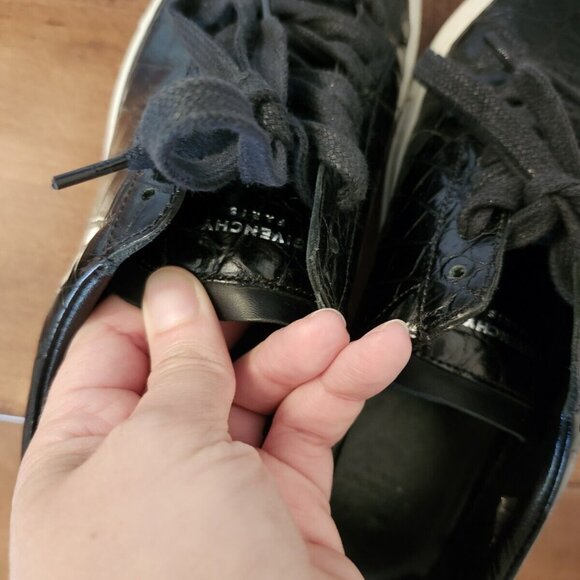 Givenchy women's black leather sneakers in size 36.5 - Picture 8 of 12